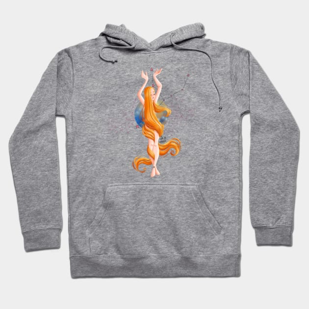 Virgo sign Hoodie by Lu Lapin